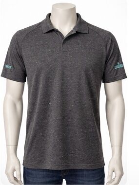 Lululemon X Smashfest Men’s Polo Shirt Short Sleeve Gray Size Large Ping Pong